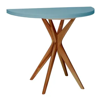 Masa de dining rotunda extensibila 45x90 cm Jubi - Ragaba imagine