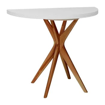 Masa de dining rotunda extensibila 45x90 cm Jubi - Ragaba imagine