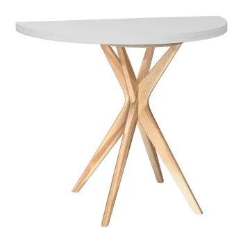 Masa de dining rotunda extensibila 45x90 cm Jubi - Ragaba imagine