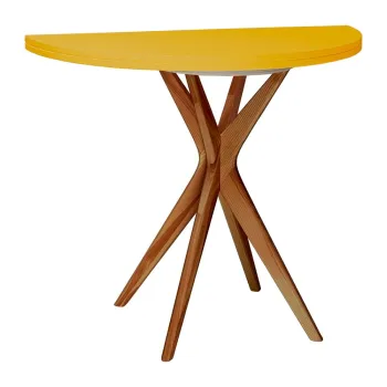 Masa de dining rotunda extensibila 45x90 cm Jubi - Ragaba imagine