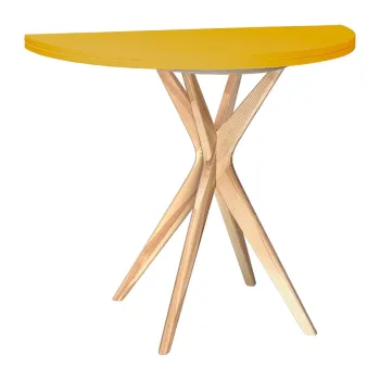 Masa de dining rotunda extensibila 45x90 cm Jubi - Ragaba imagine