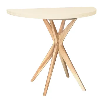 Masa de dining rotunda extensibila 45x90 cm Jubi - Ragaba imagine