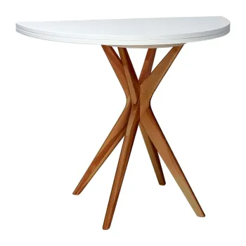 Masa de dining rotunda extensibila 45x90 cm Jubi - Ragaba imagine