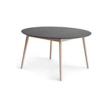 Masa de dining rotunda extensibila cu blat suplimentar o 135 cm Meza - Hammel Furniture imagine