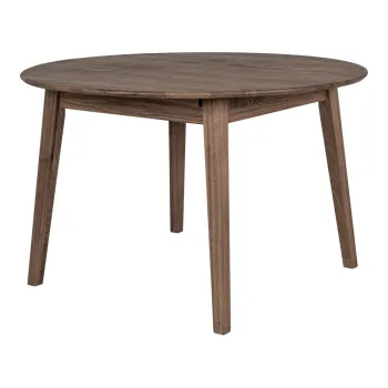 Masa de dining rotunda extensibila din lemn de stejar o 118 cm Metz - House Nordic imagine