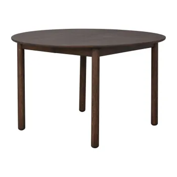 Masa de dining rotunda extensibila din lemn de stejar o 120 cm Derrymore - Rowico imagine