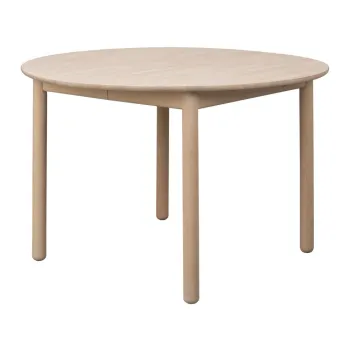 Masa de dining rotunda extensibila din lemn de stejar o 120 cm Derrymore - Rowico imagine