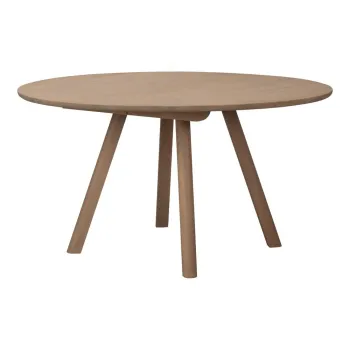 Masa de dining rotunda extensibila din lemn de stejar o 140 cm Clapperton - Rowico imagine