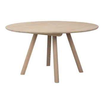 Masa de dining rotunda extensibila din lemn de stejar o 140 cm Clapperton - Rowico imagine