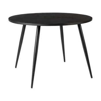 Masa de dining rotunda lemn masiv de tec o 110 cm Mo - White Label imagine