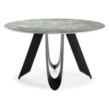 Masa de dining rotunda o 135 cm Aila - Marckeric imagine