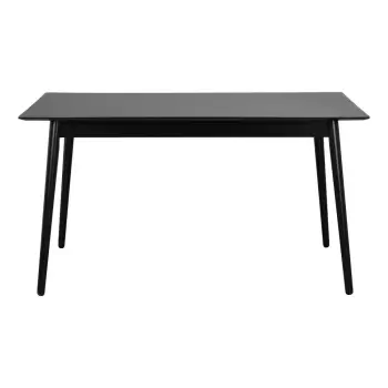 Masa de dining Rowico Lotta, 140 x 90 cm, negru imagine