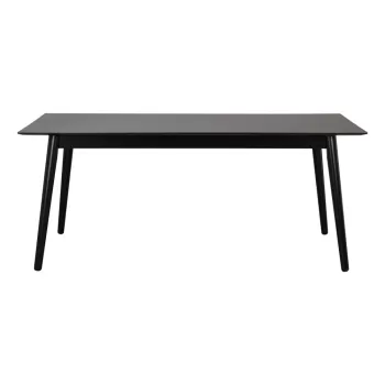 Masa de dining Rowico Lotta, 180 x 90 cm, negru imagine