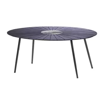 Masa de gradina cu blat din artwood si gresie Bonami Selection Marienlist, 115 x 190 cm, negru imagine