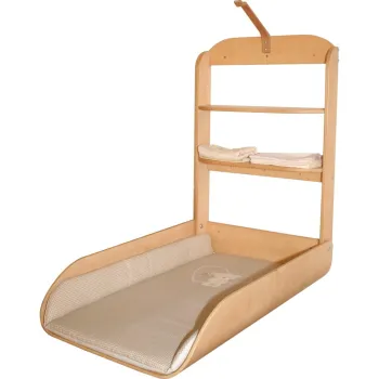 Masa de infasat suspendata in culoare naturala cu aspect de lemn de fag Liebhabar - Roba imagine