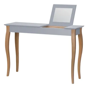Masa de toaleta cu oglinda Ragaba Dressing Table, lungime 105 cm, gri imagine