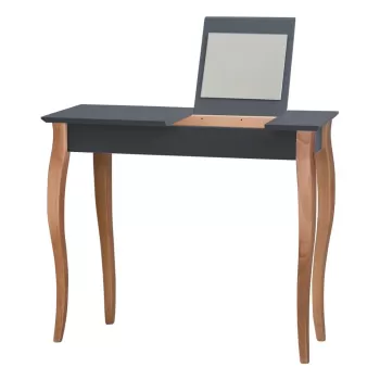 Masa de toaleta cu oglinda Ragaba Dressing Table, lungime 85 cm, gri grafit imagine