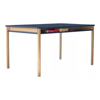 Masa din lemn de stejar Ragaba Zeen, albastru inchis imagine