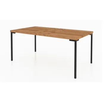 Masa dining din lemn de stejar 90x200 cm Abies - The Beds imagine