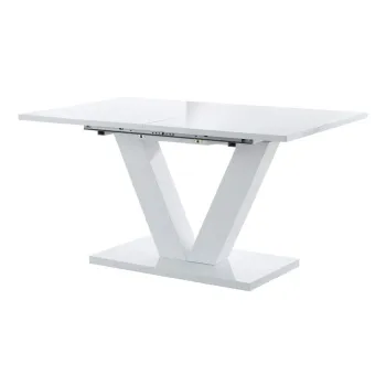 Masa dining extensibila Storaa Aaron, 140 x 90 cm, alb imagine