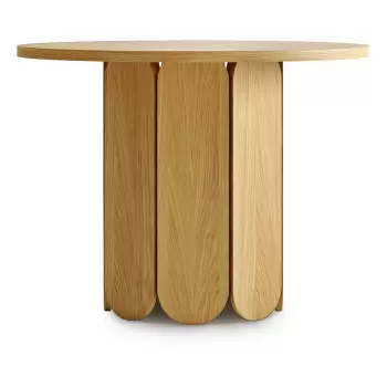 Masa dining in decor de stejar Woodman Soft, o 98 cm imagine