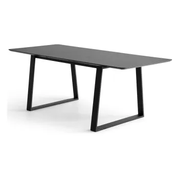 Masa dining Meza by Hammel, 165 x 90 cm, negru imagine