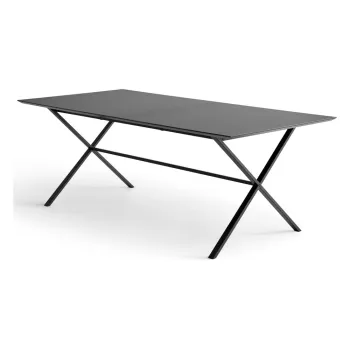 Masa dining Meza by Hammel, 210 x 100 cm, negru imagine