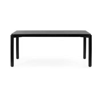 Masa dining Teulat Atlas, 180 x 100 cm, negru imagine