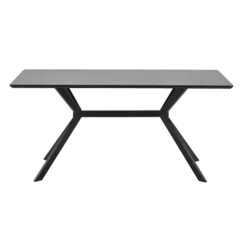 Masa dining WOOOD Bruno, 160 x 90 cm, negru imagine