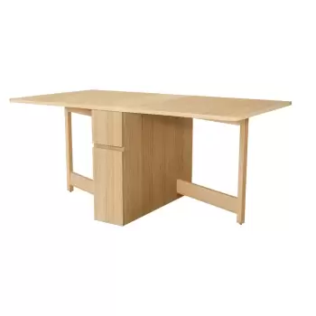 Masa extensibila din lemn de stejar Woodman Mel imagine