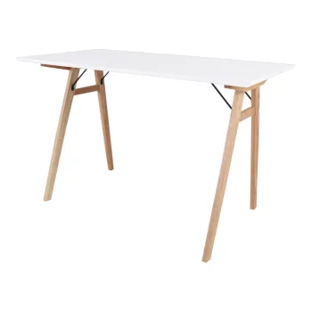 Masa House Nordic Vojens Desk, lungime 120 cm, alb - maro imagine