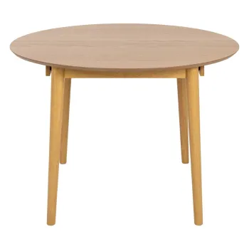 Masa rotunda pliabila cu blat in decor de stejar o 115 cm Montreux - Actona imagine