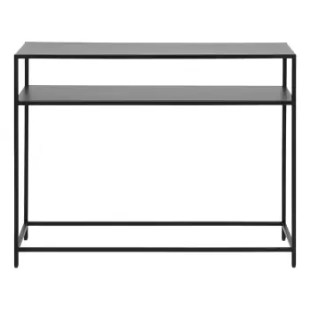 Masa tip consola cu picioare metalice Actona Newcastle, negru imagine