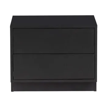 Masa TV modulara neagra din lemn masiv de pin 50x40 cm Finca - WOOOD imagine