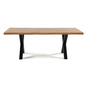 MasAde dining cu aspect de lemn de stejar 90x160 cm Kora aEURBonami Essentials imagine