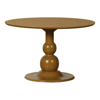 MasAde dining rotundAdin lemn de mango 120x120 cm Blanco aEURWOOOD imagine