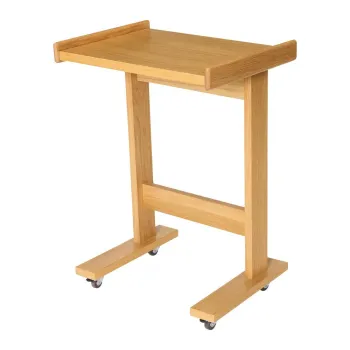Masuta auxiliara cu aspect de lemn de stejar 35x48 cm Less - Hubsch imagine