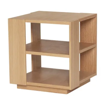 Masuta auxiliara cu aspect de lemn de stejar 37x37 cm Merge - Hubsch imagine