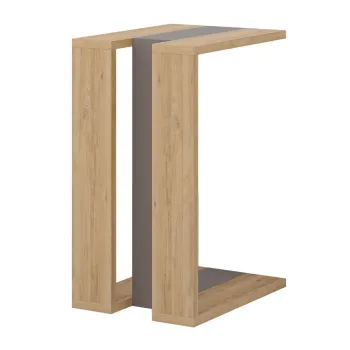 Masuta auxiliara cu aspect de lemn de stejar 40x30 cm Macha - Marckeric imagine