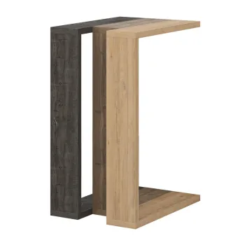 Masuta auxiliara cu aspect de lemn de stejar 40x30 cm Macha - Marckeric imagine