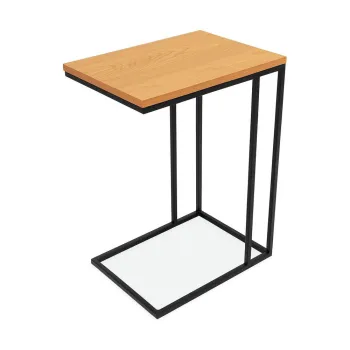 Masuta auxiliara cu aspect de lemn de stejar 50x35 cm Cesura - Unique Furniture imagine