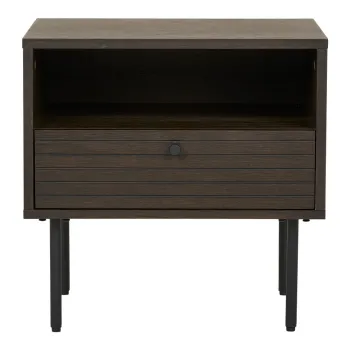 Masuta auxiliara cu aspect de lemn de stejar Kyoto - House Nordic imagine