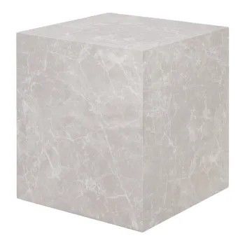 Masuta auxiliara cu aspect de marmura 40x40 cm Prague - House Nordic imagine