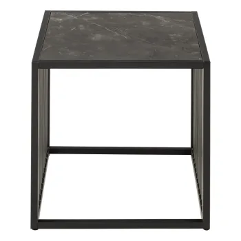 Masuta auxiliara cu aspect de piatra 40x40 cm Strington - Actona imagine