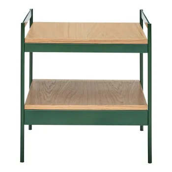 Masuta auxiliara cu blat cu aspect de lemn de stejar 43x43 cm Jaunty - Hubsch imagine