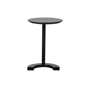 Masuta auxiliara cu blat din lemn de mango WOOOD Floor, negru imagine