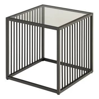 Masuta auxiliara cu blat din sticla 40x40 cm Strington - Actona imagine