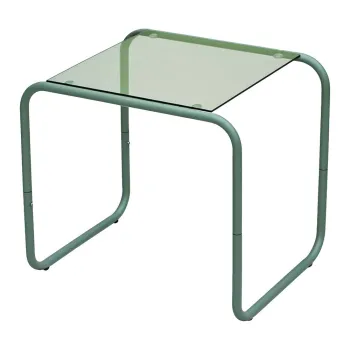 Masuta auxiliara cu blat din sticla 40x50 cm Ventana - Leitmotiv imagine