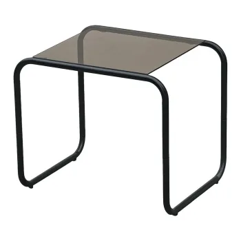 Masuta auxiliara cu blat din sticla 40x50 cm Ventana - Leitmotiv imagine