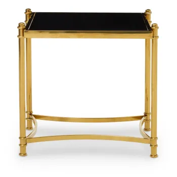 Masuta auxiliara cu blat din sticla 50x56 cm Ackley - Premier Housewares imagine